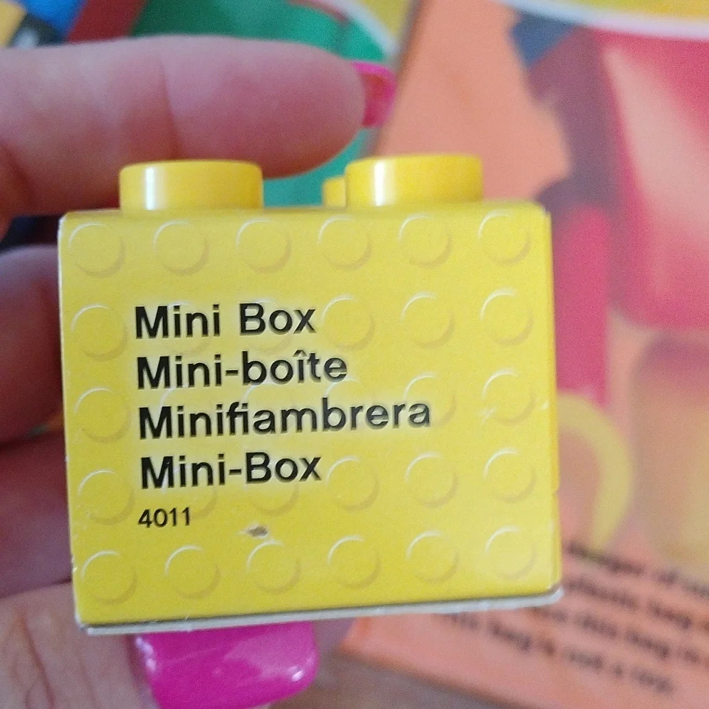 Lego + Make it Blocks Desk Mini Storage Boxes and Book Covers, 6 pc Set